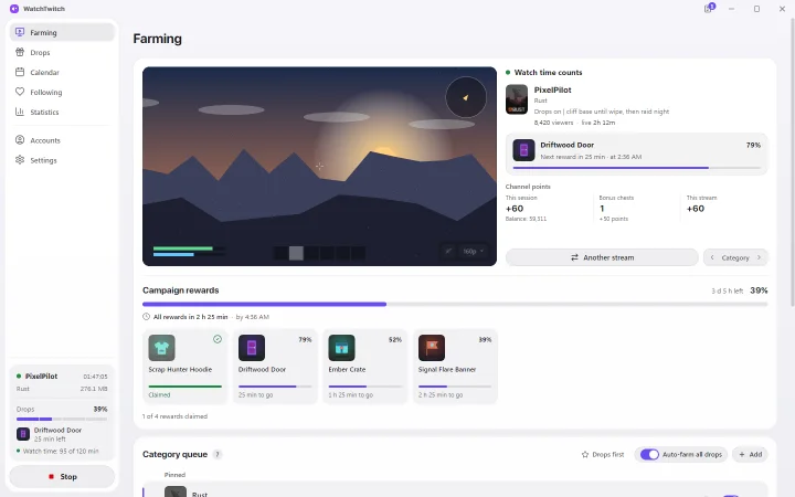 WatchTwitch — Светлая тема